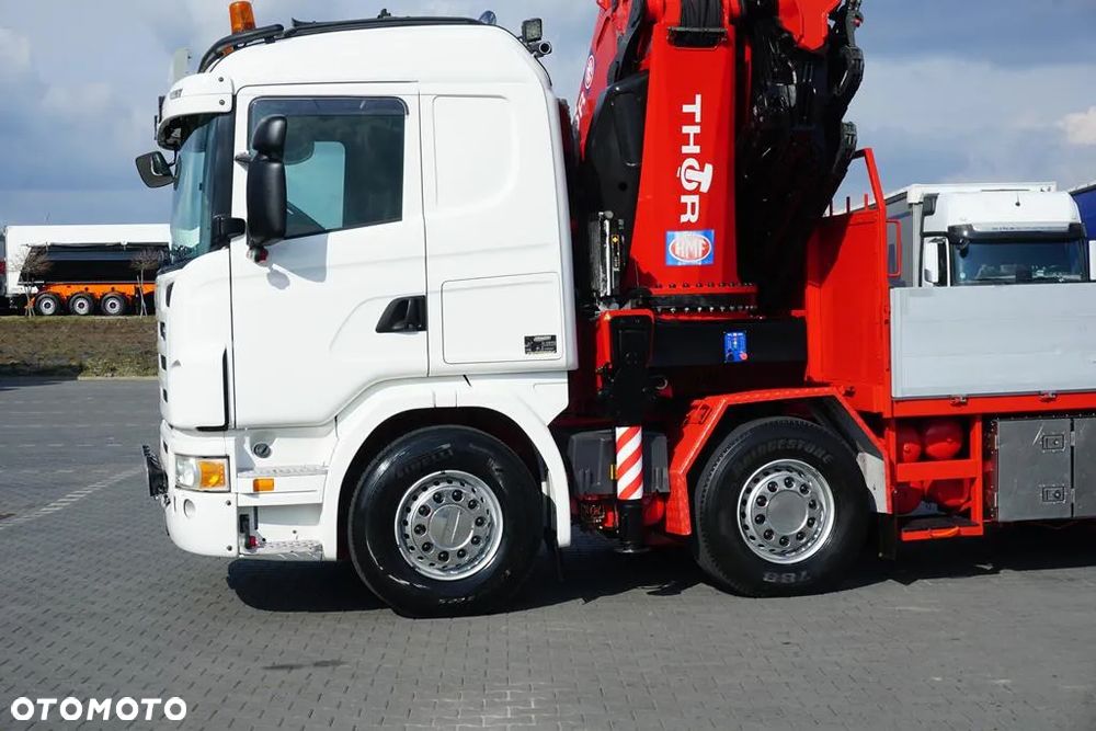Scania G 480 / 8 X 2 / SKRZYNIOWY + HDS / HMF THOR - O K6 + JIB FJ 2000 K6 / WYSIĘG 33,5 M - 20