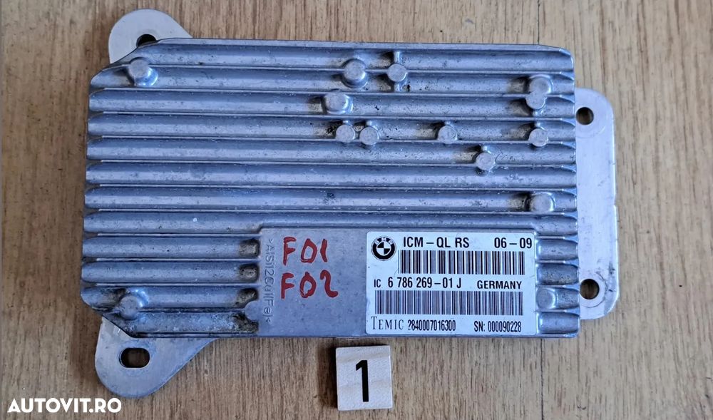ECU calculator modul ICM Original BMW F07 F01 F02 - 1
