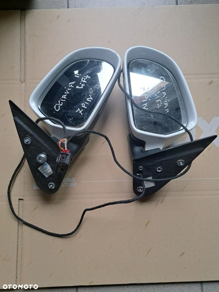 Skoda Octavia II lift lusterko prawe 7 pin europa - 8