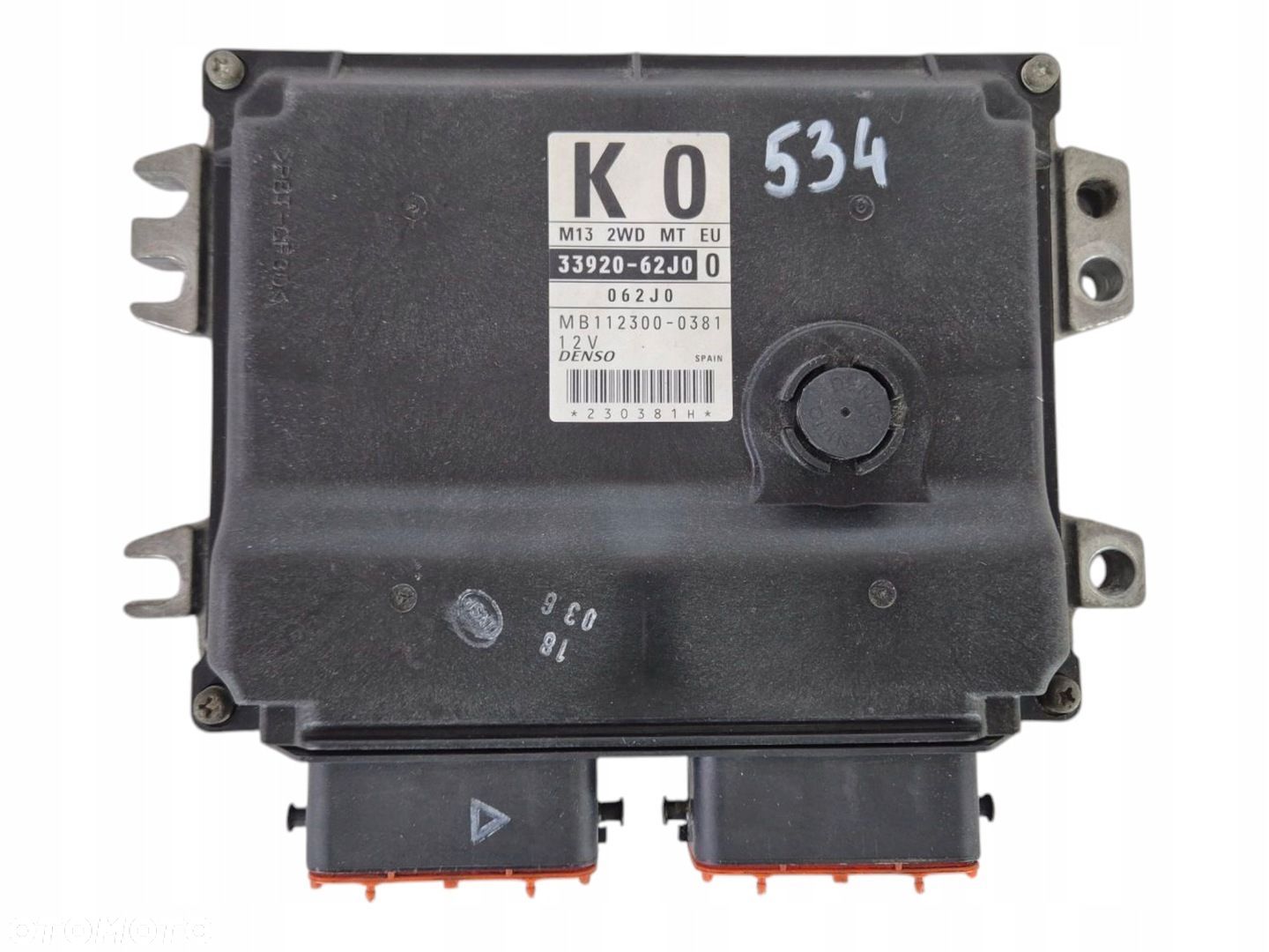 STEROWNIK SILNIKA MODUŁ KOMPUTER SUZUKI SWIFT MK6 1.3 33920-62J0 - 1
