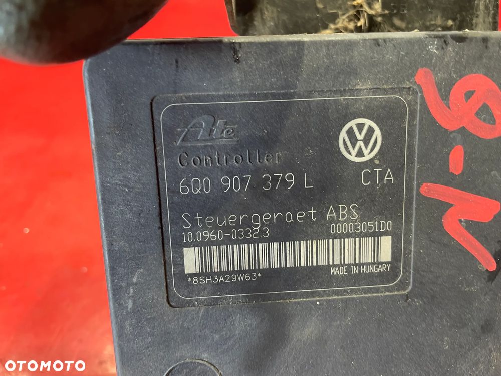 POMPA HAMULCOWA STEROWNIK VOLKSWAGEN POLO 9N 6Q0614117H - 2