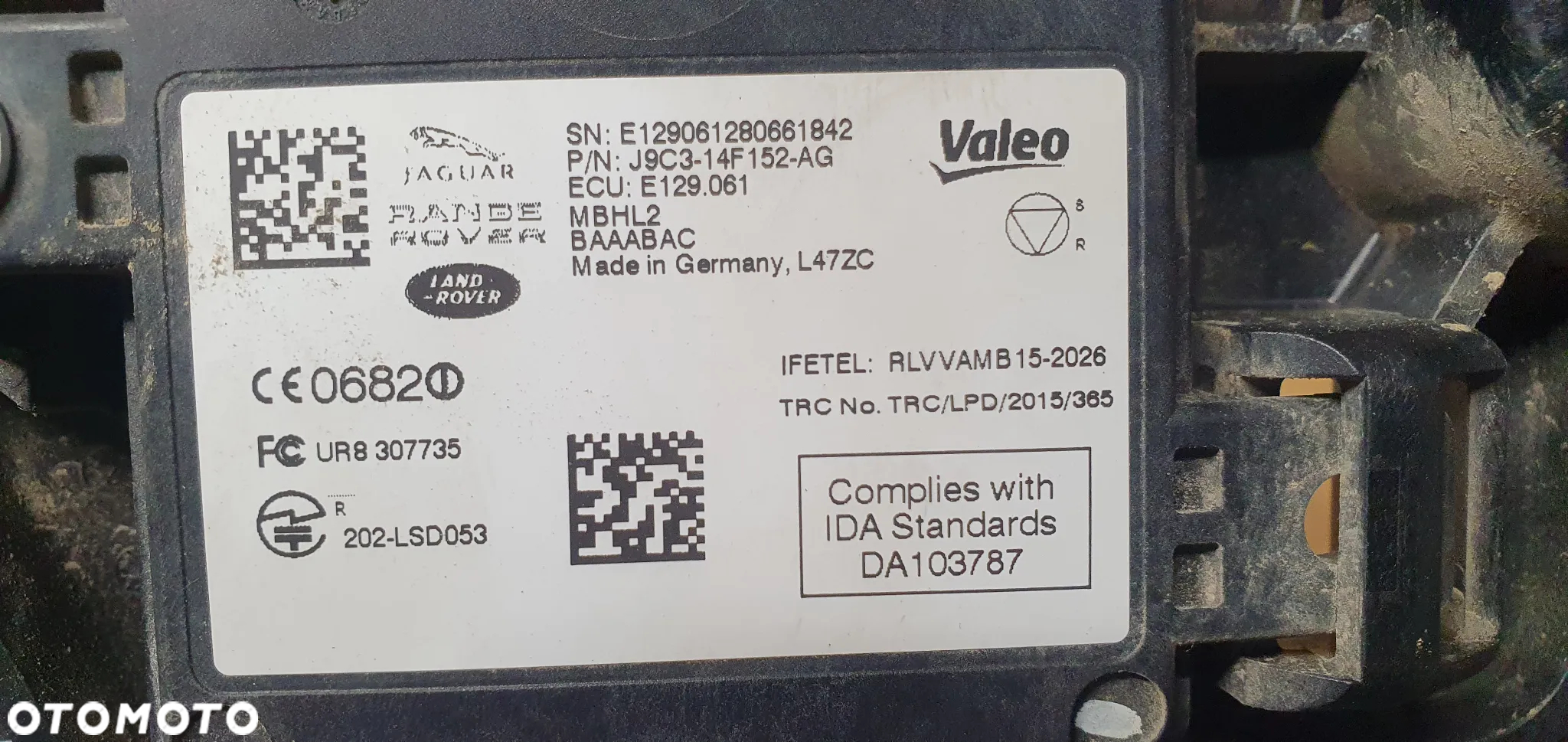 Czujnik moduł sensor martwego pola lewy tył Land Rover Discovery Sport L550 - 7