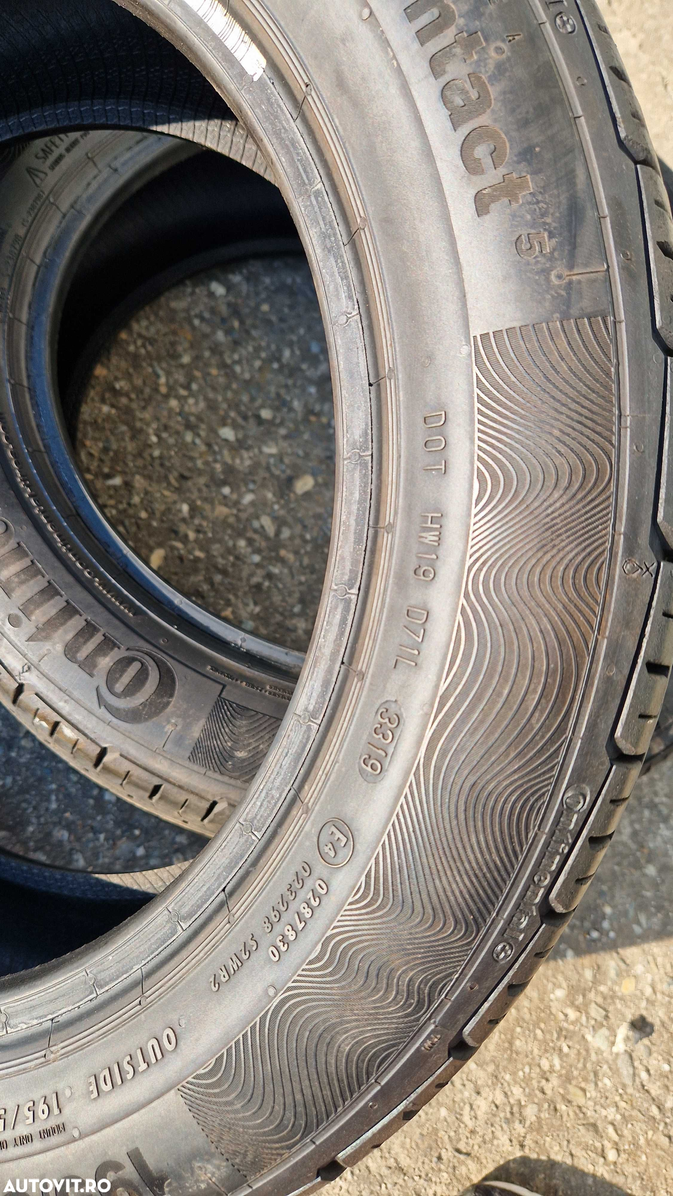 2x Anvelope Continental Premium Contact 5 195/55 R16 profil ~6-7 mm - 4