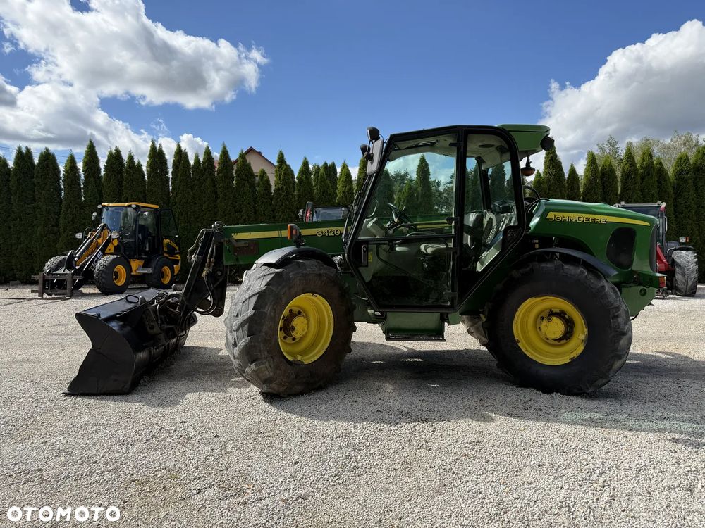 John Deere 3420 / TELESKOPOWA / 7 METRÓW / SZYBKA I MOCNA / BEZ DPF I ADBLUE / SPROWADZONA Z NIEMIEC / ŁADNIE UTRZYMANA / ORYGINAŁ / KLIMA / 33.7 26.6 42.7 38.7 531-70 532-70 735 741 634 3400 - 23