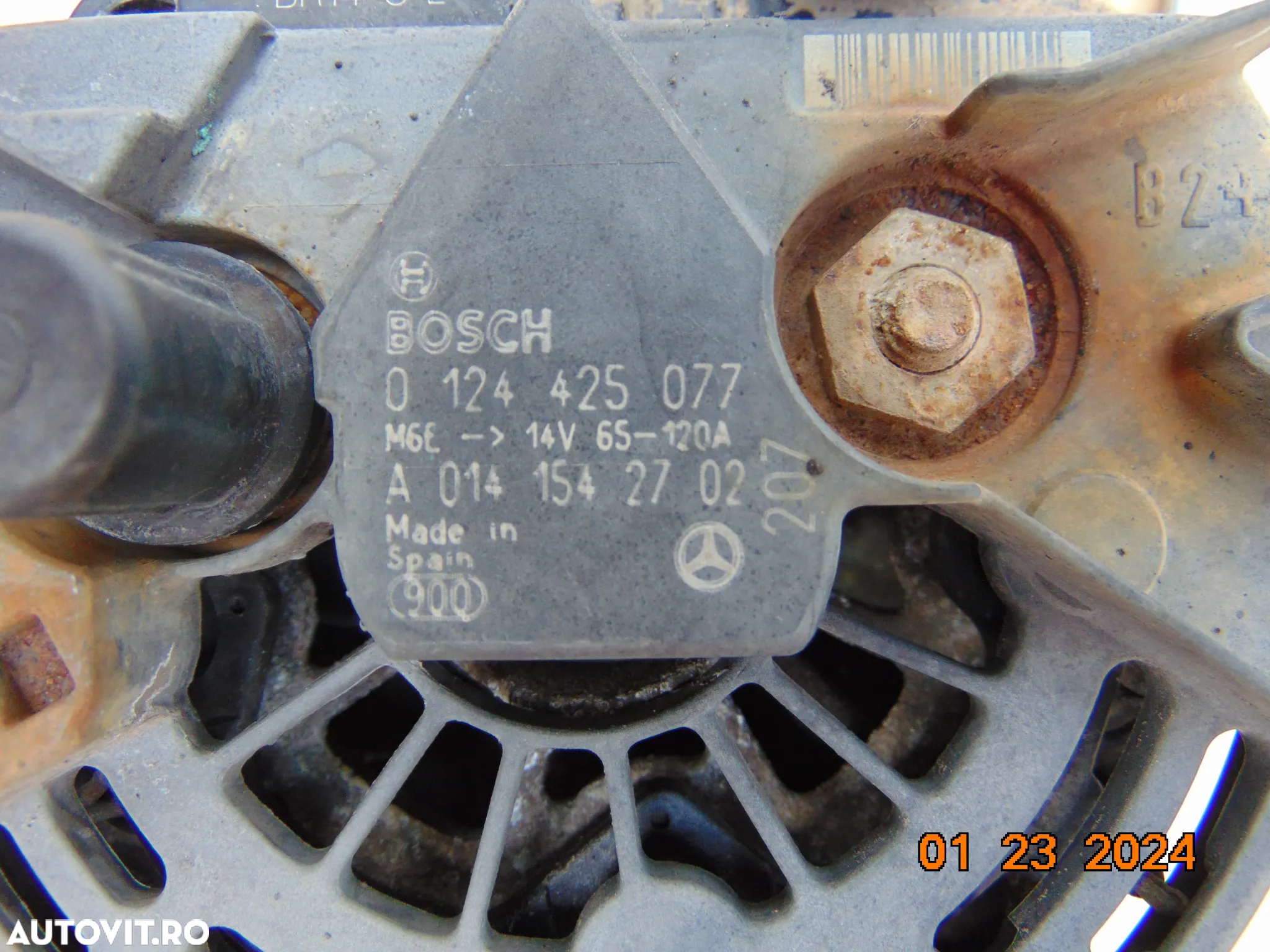 Alternator Mercedes Sprinter 2.2 euro 5 w906 Vito w639 2009-2016 cod a - 3