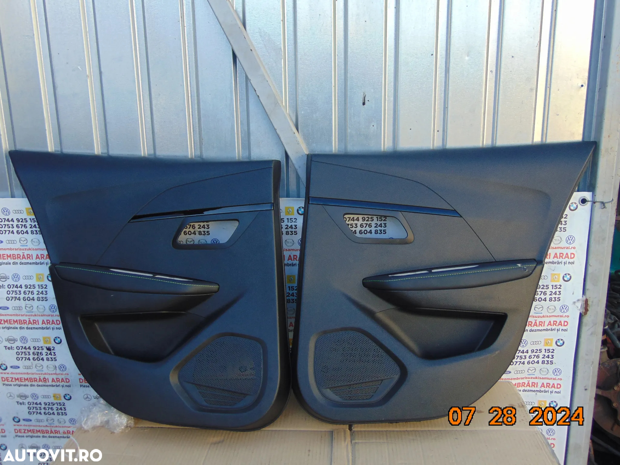 Fete usi Peugeot 208 dupa 2019 set fete usi interioare fata spate stanga dreapta - 2
