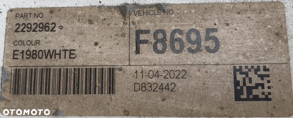 SPOILERY MIEDZYOSIOWE ZABUDOWA MIĘDZYOSIOWA DAF XF XG XG+ Prawa i Lewa 2292784 i 2292962 - 3