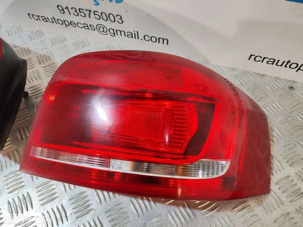FAROLIM FAROLINS TRASEIRO TRÁS ESQUERDO DIREITO AUDI A3 8P 8P3 S-LINE RESTYLE FACELIFT 3 PORTAS 8P3945096A 8P3945095A - 10
