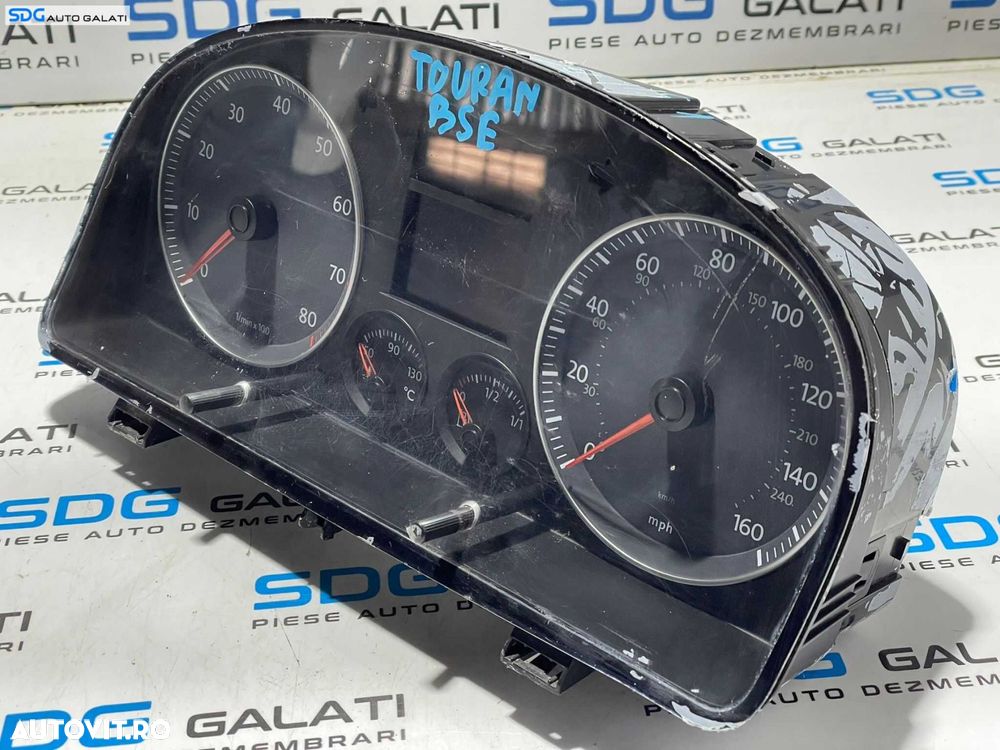 Kit Pornire ECU Calculator Motor Siemens VDO Ceas Ceasuri Bord Cheie Chei CIP Imobilizator Volkswagen Touran 1.6 BSE 2003 - 2010 Cod 06A906033GD 5WP40489 [L3141] [L3142] - 2