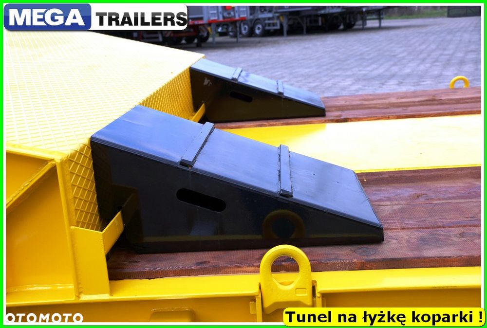 Mega Nisko podłoga 4 osie,  dł. 9,50 m, TUNEL na RAMIĘ KOPARKI !!! - 29