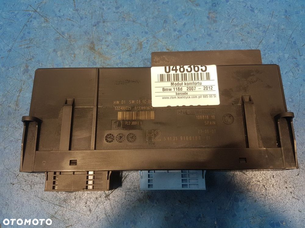 BMW 1 E87 LIFT MODUŁ KOMFORTU 9160189