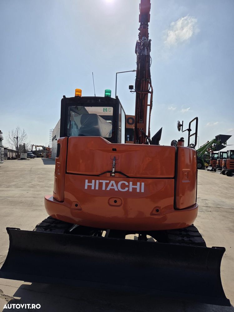 Hitachi ZX85, 2022, 2.491h, 8,6t, CUPLA RAPIDA HIDRAULICA+3 CUPE NOI, LAMA NIVELARE, ad sapare 5m, inst picon, instalatia rotire atasament, senile cauciuc, AC, Camera spate, ridica 4,5t, latime 2,2m, CA NOU, posibilitate leasing 4 ani-PROMOTIE 62.900 EUR+Tva - 16