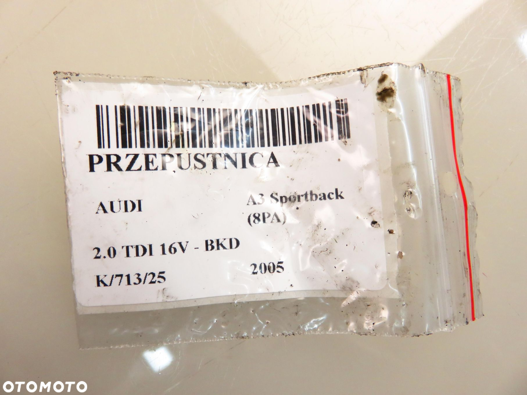 PRZEPUSTNICA AUDI A3 2.0 TDI  038128063G - 7