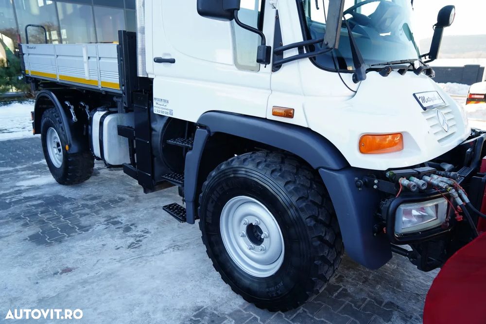 Mercedes-Benz UNIMOG U300 / 4X4 / BASCUNĂTOR 3 LATE / PLUG / MUNICIPAL / CUPLĂRI HIDRAULICE / EPS + AMBREIAJ - 16