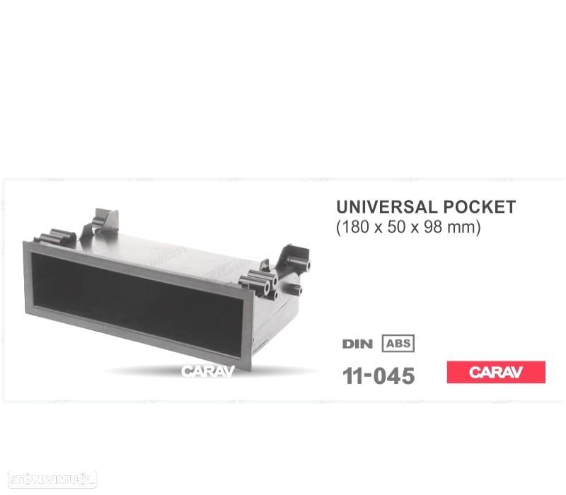 CAIXA ARMAZENAMENTO RADIO 1-DIN UNIVERSAL 180*50*98 MM - 3