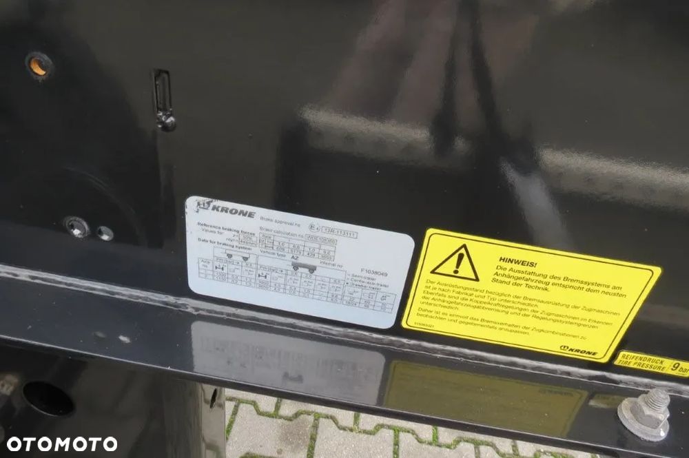 Krone PRZYCZEPA KRONE BDF JAK NOWA KOŁA 19,5 SPROWADZONA z Niemiec - 14