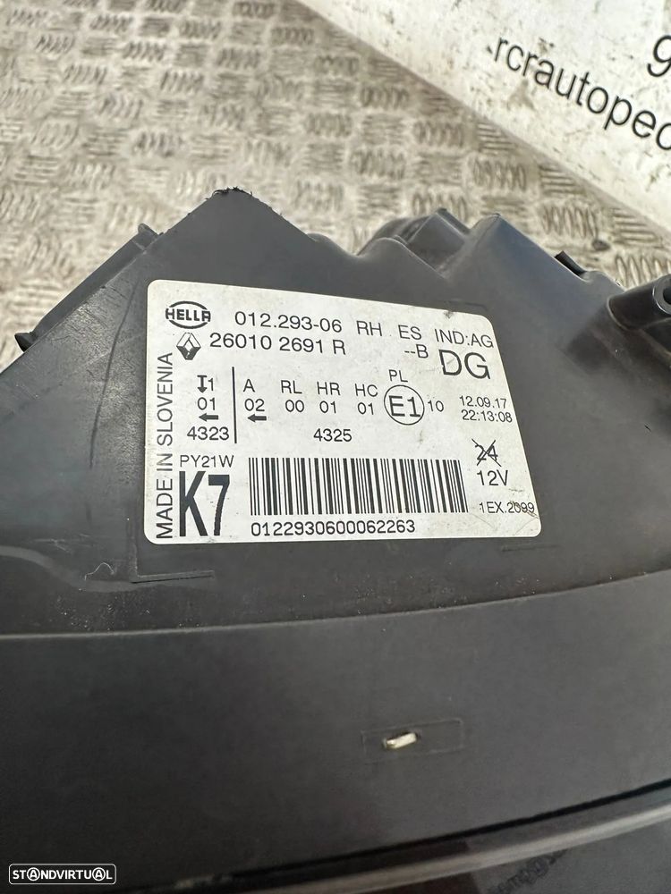 .Otica Farol Frente Frontal Direita LED Original HELLA Renault Scenic 4 260102691R 01229306 2016 - 2022 - 8