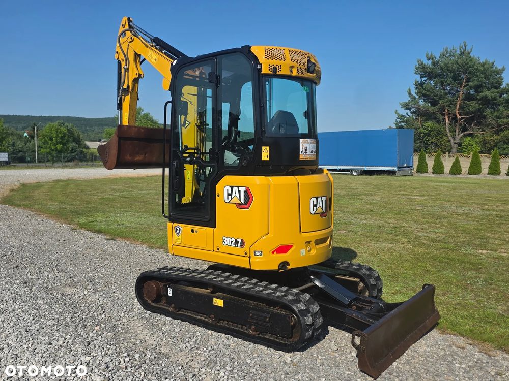 Caterpillar CAT 302.7 CR mini koparka szybkozłącze 3 łyżki piękna serwisowana 1 wł JCB sprowadzona w oryginale - 22