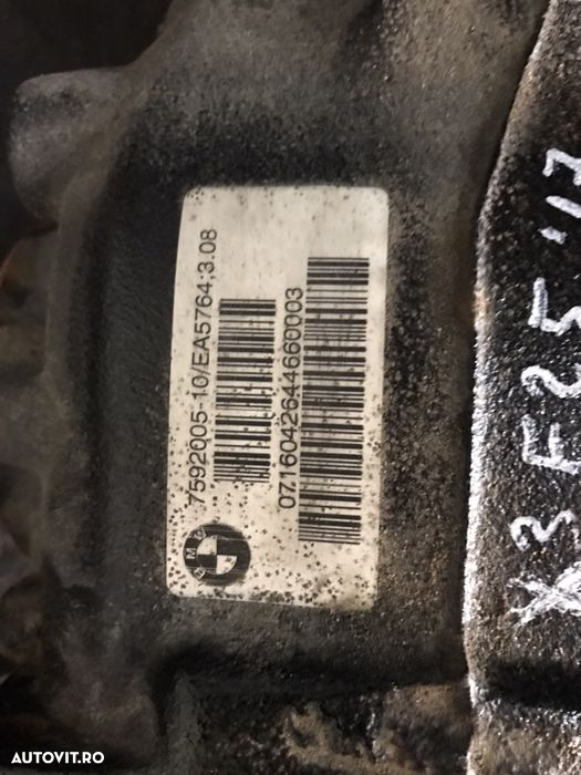 Diferential spate bmw x3 f25 x drive raport 3.08 - 2