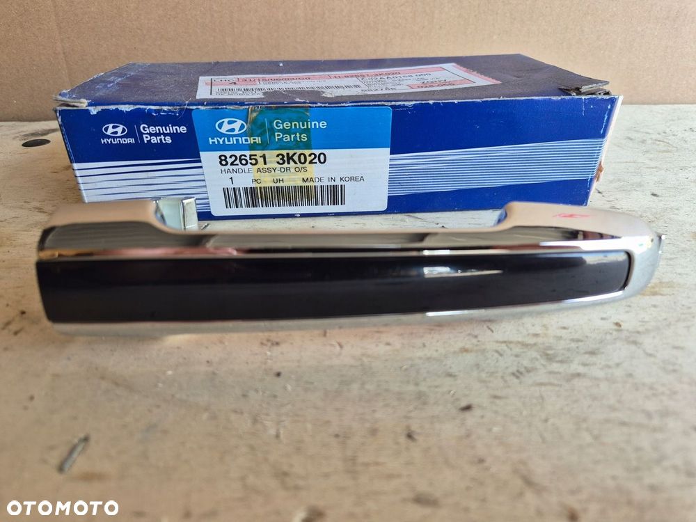 KLAMKA ZEWNĘTRZNA DRZWI CHROM HYUNDAI SONATA 2004- 82651-3K020 NOWA ORYG - 1