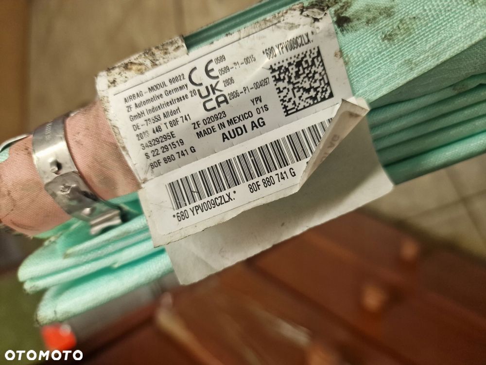 kurtyna airbag audi q5 80a sportback 80f880742g 80f880741g komplet - 3