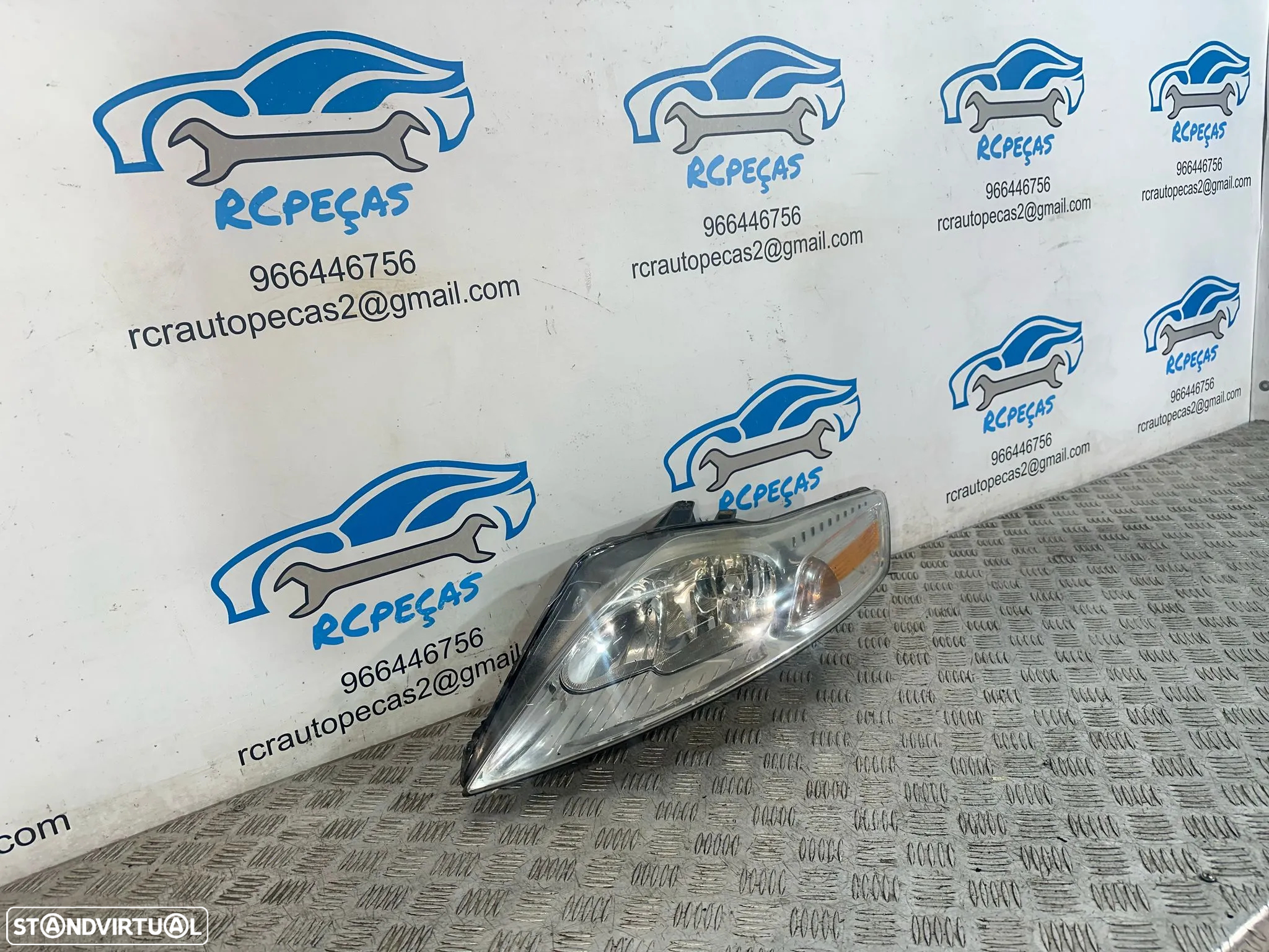 .Conjunto Oticas Faróis Frontal Frente Esquerda Direita Original Halogénio Ford Mondeo 4 MK4 2006 - 2014 7S71-13W030-BK 7S71-13W029-BH - 12