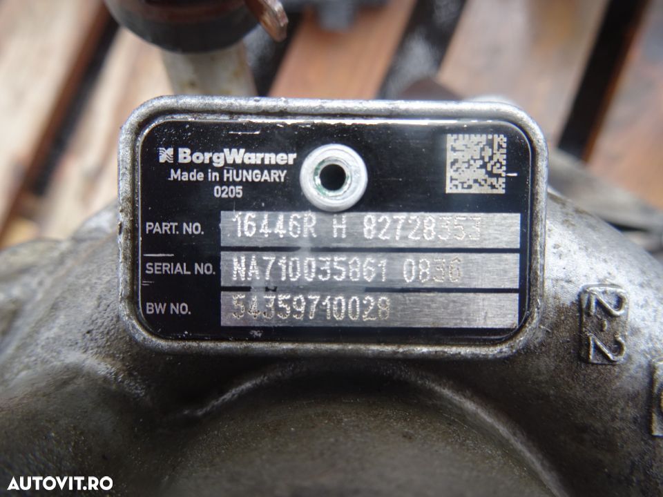 Vand Turbina Renault Clio 4 1.5 DCI K9K Euro5 din 2010 cod: 54359710028 - 2