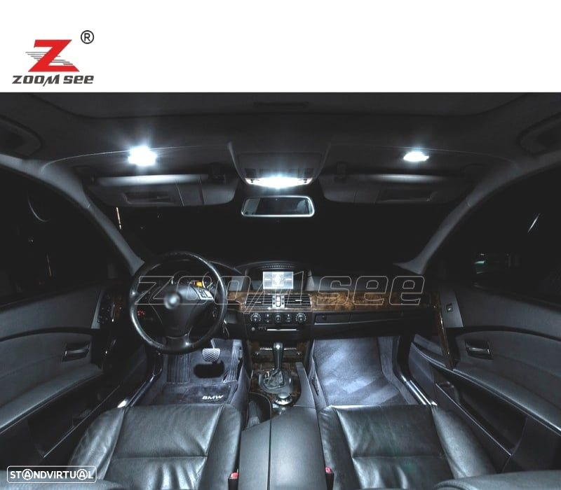 KIT COMPLETO DE 24 LÂMPADAS LED INTERIOR PARA BMW 7 SERIE E65 E66 745I 745LI 750I 750LI 760I 760LI - 4