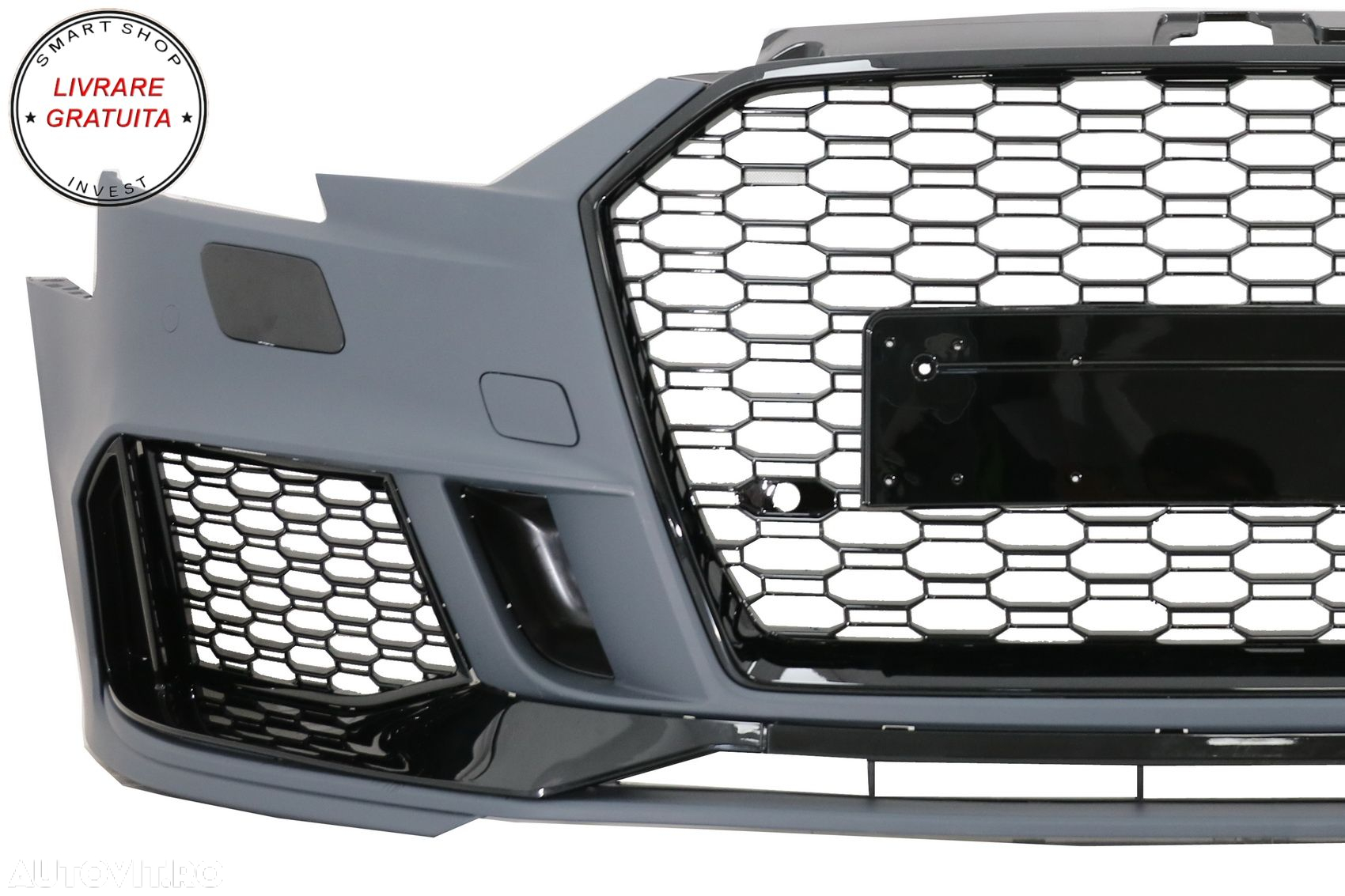 Bara Fata Audi A3 8V Facelift Sedan Cabrio (2016-2019) RS3 Design Negru Lucios- livrare gratuita - 3