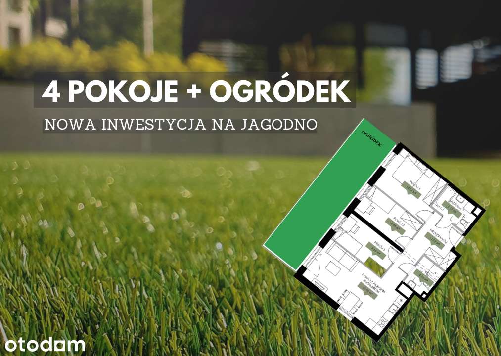NOWA INWESTYCJA / 4 pokoje + ogródek / Zostaw wiadomość!