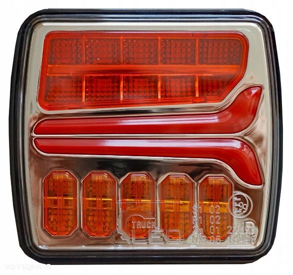 LAMPA TYLNA ZESPOLONA LED PRZYCZEPKA KPL. - 4