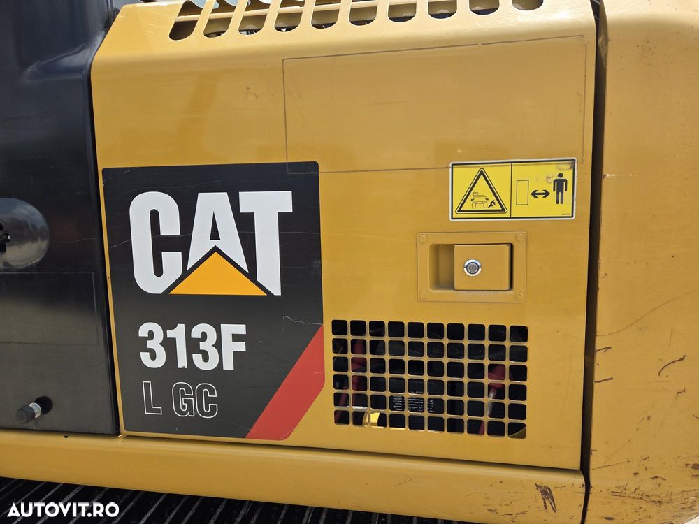 Caterpillar CAT 313F, 2018, 3.980h, CUPLA RAPIDA hidr, cupa NOUA, instalatia picon pe brate, camera spate, camera dreapta, motor CAT 115CP, posbilitate leasing 3 ani, STARE FOARTE BUNA produs in Japonia, PROMOTIE 59.900 EUR+Tva - 30