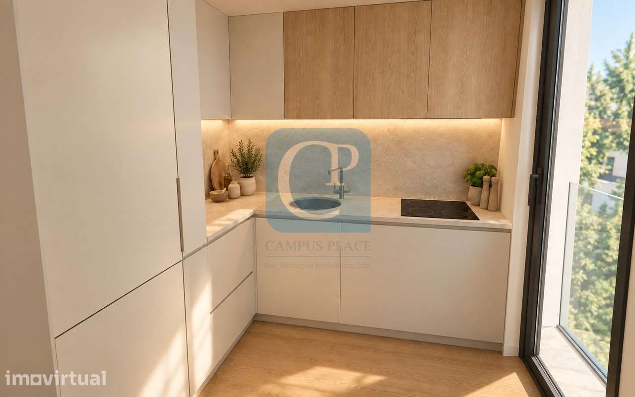 Apartamento T2 com três varandas no Edifício 94, Pedrouços, Maia - Grande imagem: 2/8