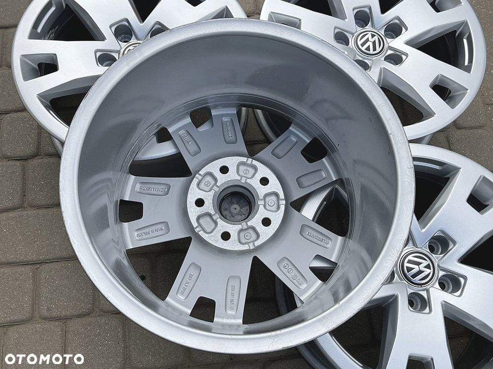 ALUFELGI 17 FELGI ALUMINIOWE ALUSY VW T5 LIFT T6 CARAVELLE DOKA MULTIVAN TRANSPORTER AMAROK 5x120 ET49 8Jx17H2 R17 - 6
