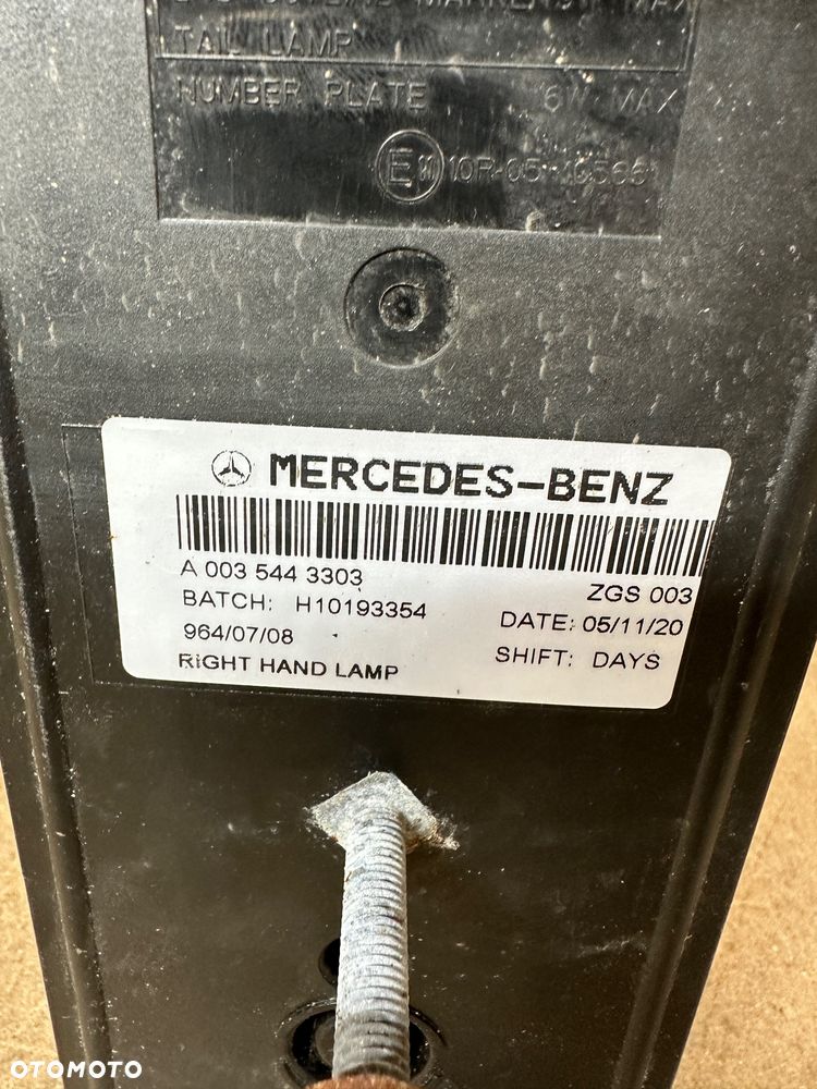 MERCEDES ACTROS MP5 LAMPA TYŁ LEWA PRAWA LED A0035443203 A0035443303 - 15