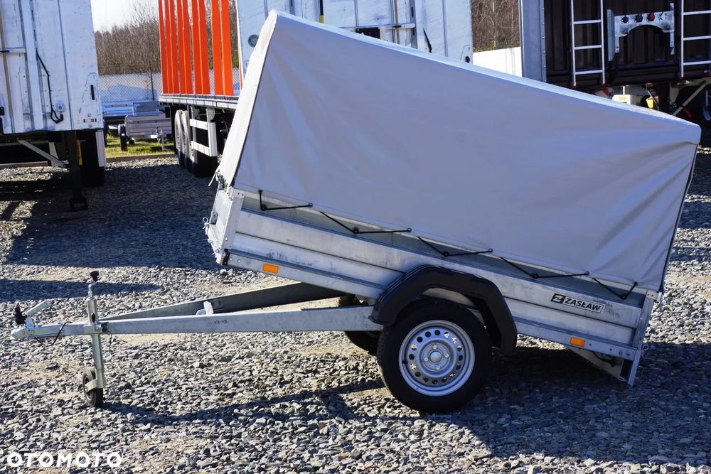 Zaslaw 1 oś, przyczepa Ład 600 KG, prawo jazdy B.