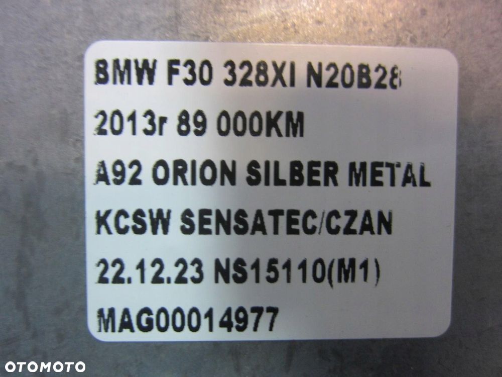 BMW F30 F10 F25 X3 N20 N26 STEROWNIK KOMPUTER SILNIKA DME 8614949 8664660 - 7