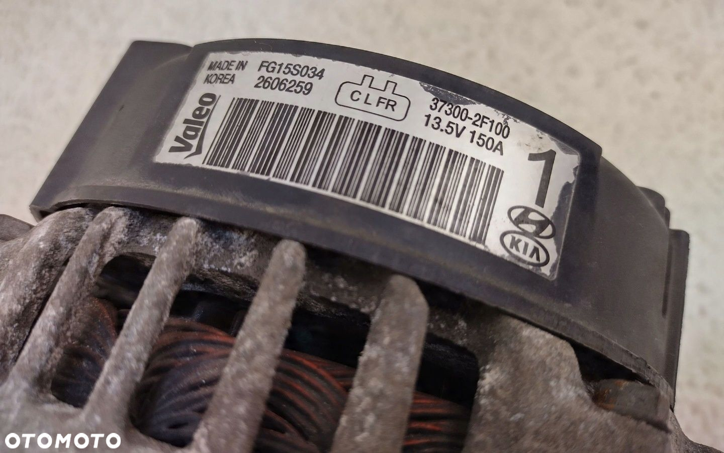 KIA SPORTAGE 3 III 10-15 2.0 CRDI D4HA ALTERNATOR 150A VALEO 37800-2F100 - 7