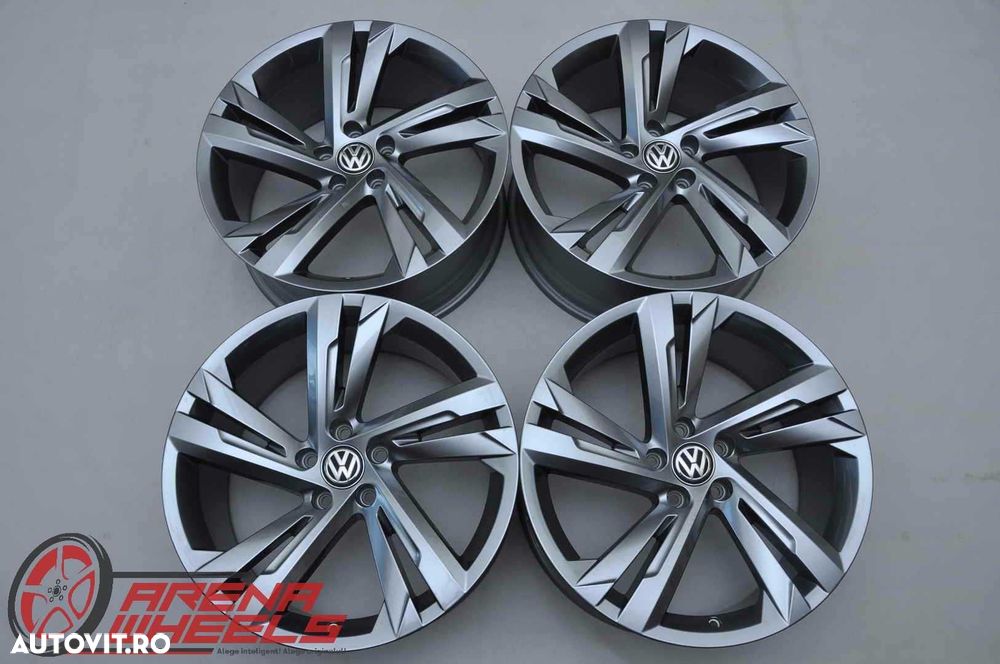 Jante Noi 19 inch Originale VW Tiguan 2 5NA ET38 R19 Gri Antracit - 1