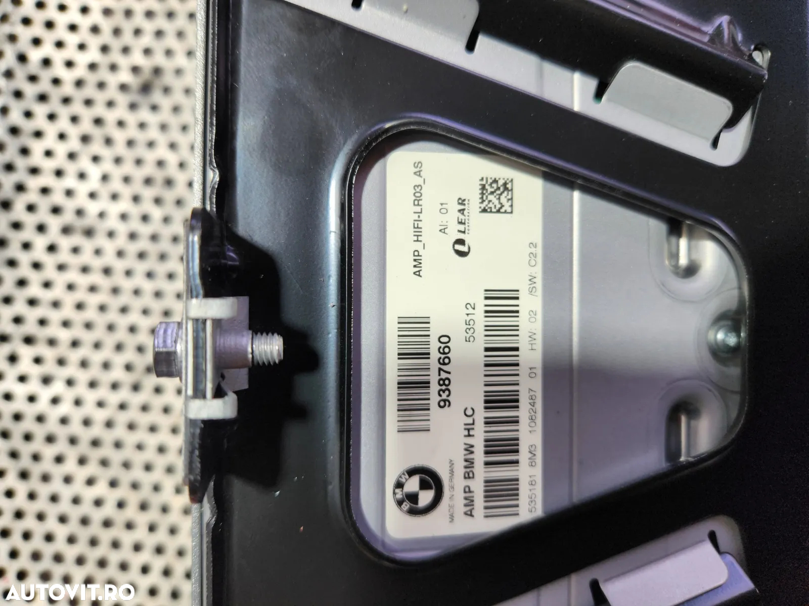 Amplificator Audi HIFI Bmw Cod  F20 F21 F22 F30 F31 F32 F33 F34 F36 F83 F80 Etc. Dezmembrez Bmw Ser - 6