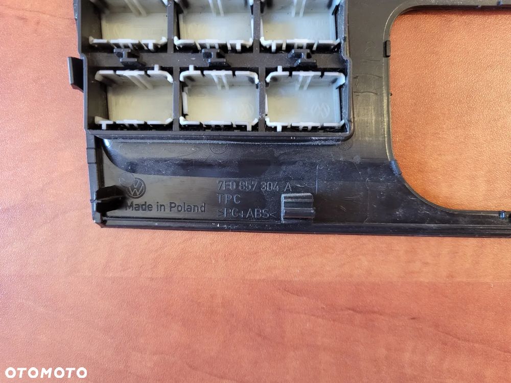 PANEL PRZEŁĄCZNIK STEROWANIA RAMKA  VOLKSWAGEN TRANSPORTER T6  7E0857304A - 7