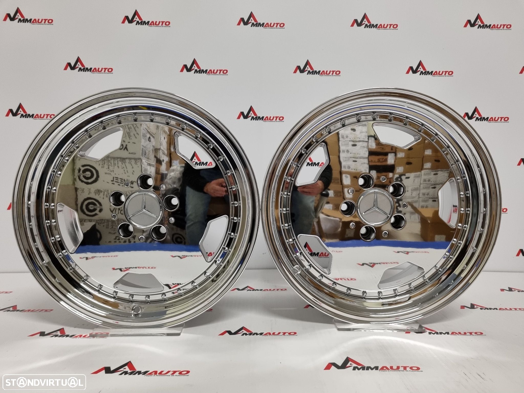 Jantes Look Mercedes Monoblock Performa25 Cromadas 17 - 1