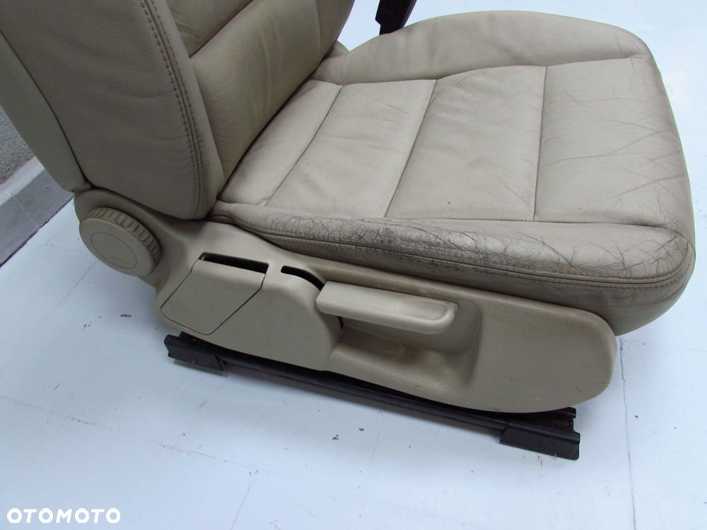 AUDI A6 C6 AVANT 04-11 FOTEL SIEDZENIE PRZOD PRAWY SKORA JASNA - 4