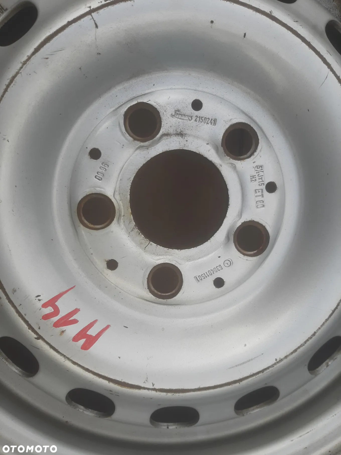 Felga stalowa Mercedes 5x112 et60 5.5jx15 - 2