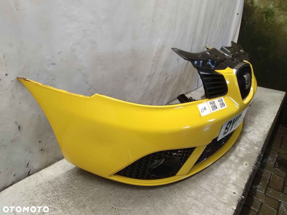 ^ ZDERZAK PRZÓD PRZEDNI SEAT IBIZA 3 III 6L LIFT FL LS1A ŻÓŁTY HALOGENY - 4