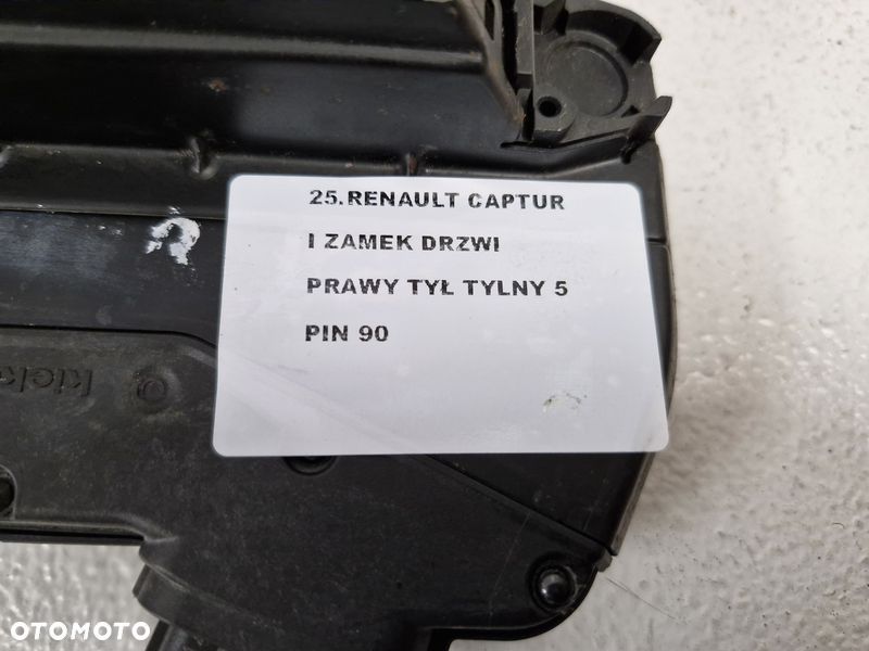renault captur 1 i zamek drzwi prawy tył tylny 5 pin 825007607r - 4
