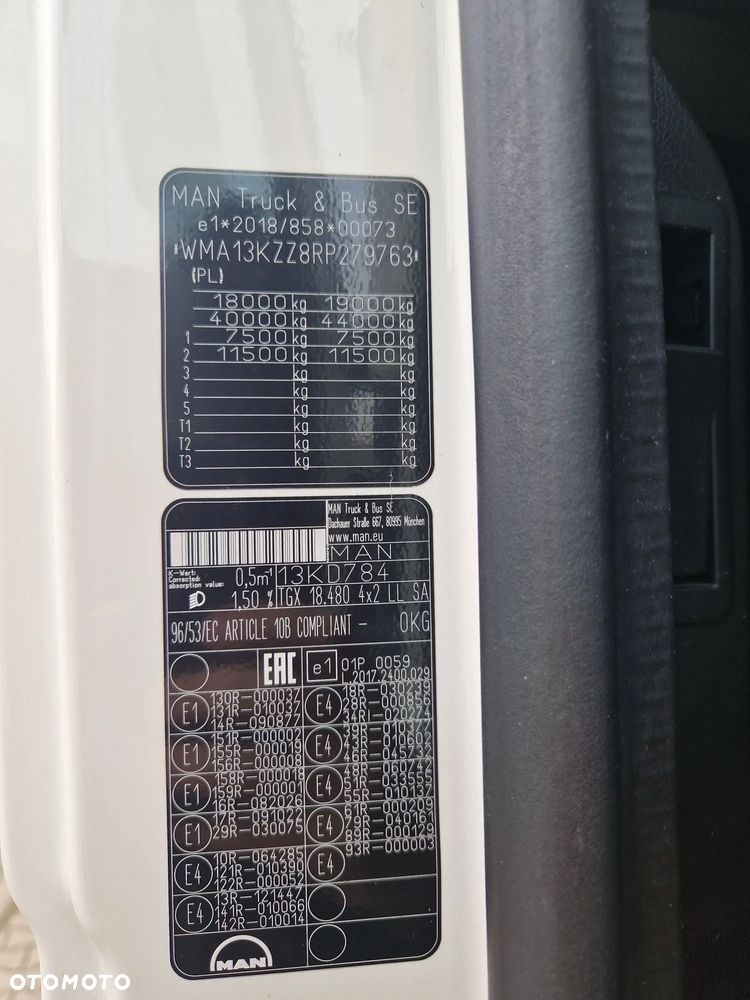 Scania MAN TGX XXL 18.480 /MEGA/ Led Automat / Klima postojowa/JVG Gliwice - 15