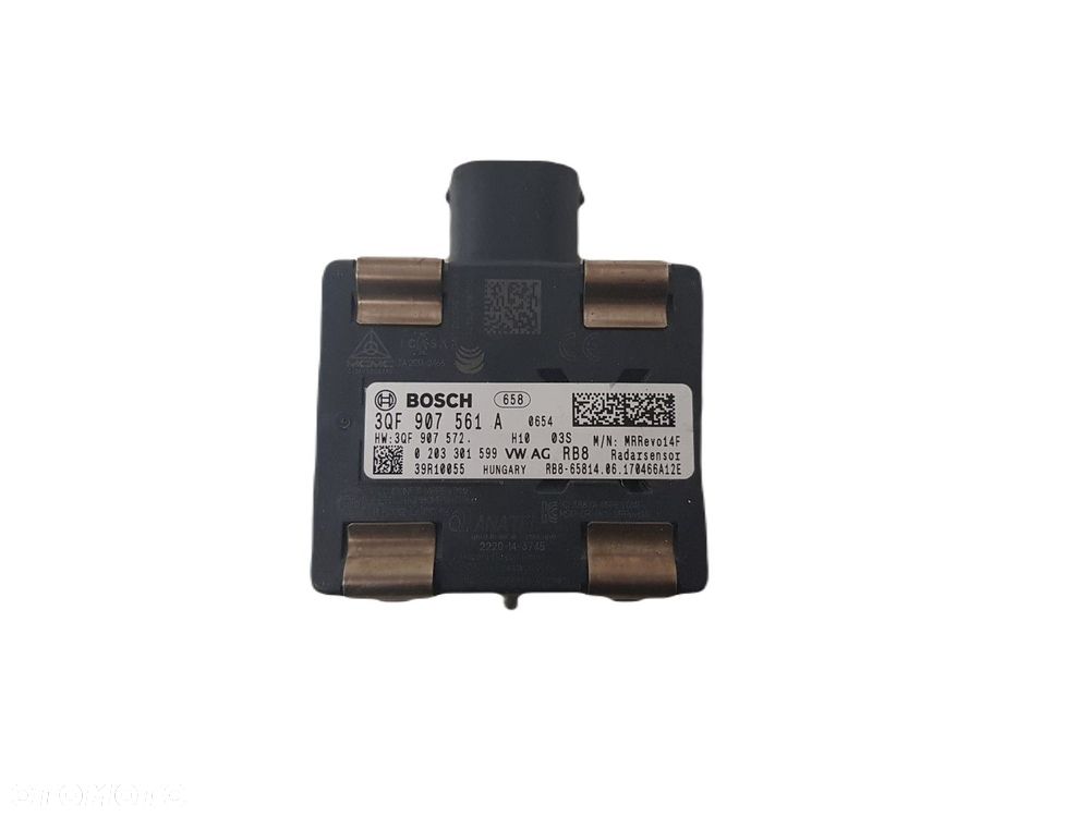 RADAR SENSOR DISTRONIC CZUJNIK MARTWEGO POLA VW SKODA 3Q7907572 3Q7907561A