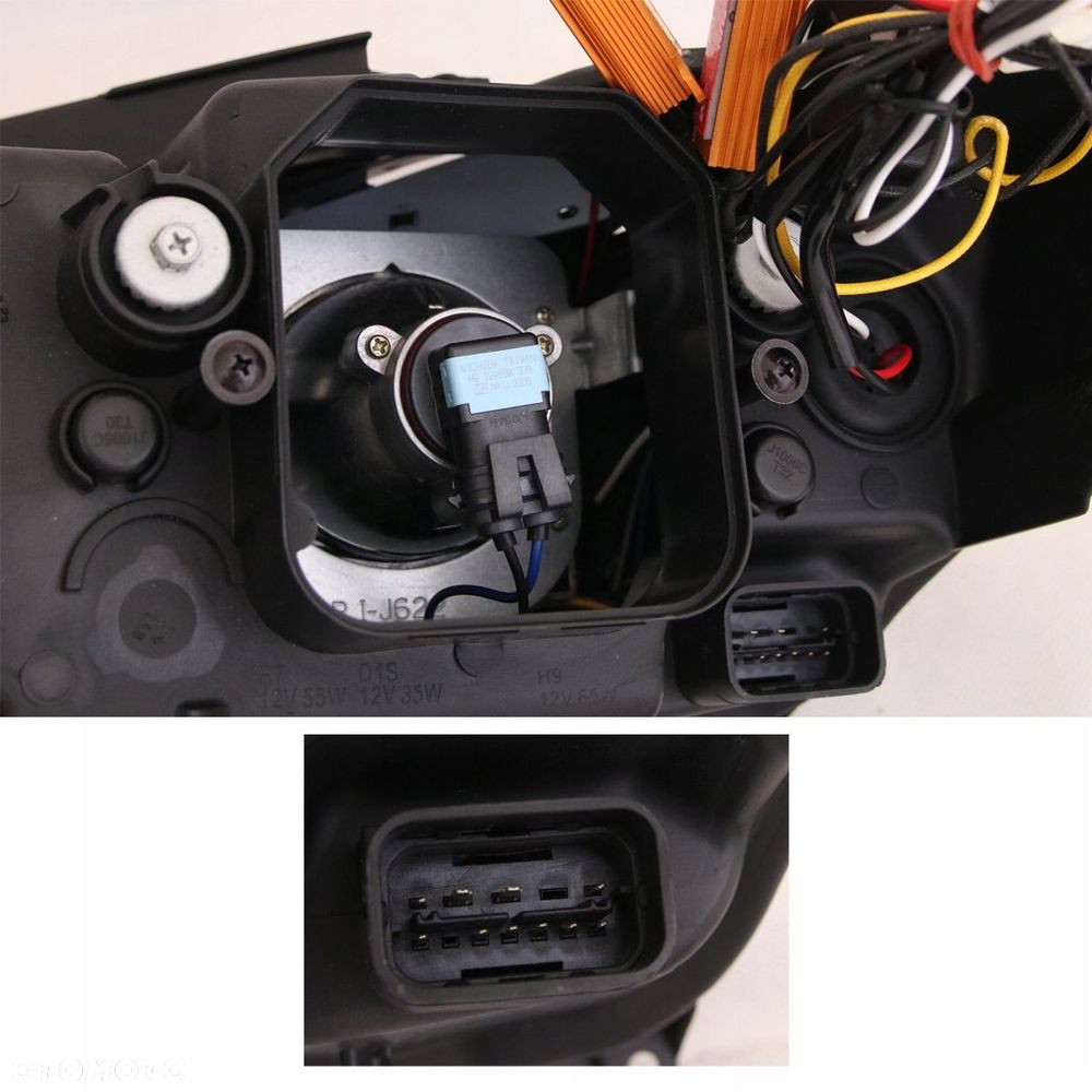 Reflektor Lampa Soczewka halogenowa h9 Czarne Led Bmw 3 f30 f31 2011-2015 - 6
