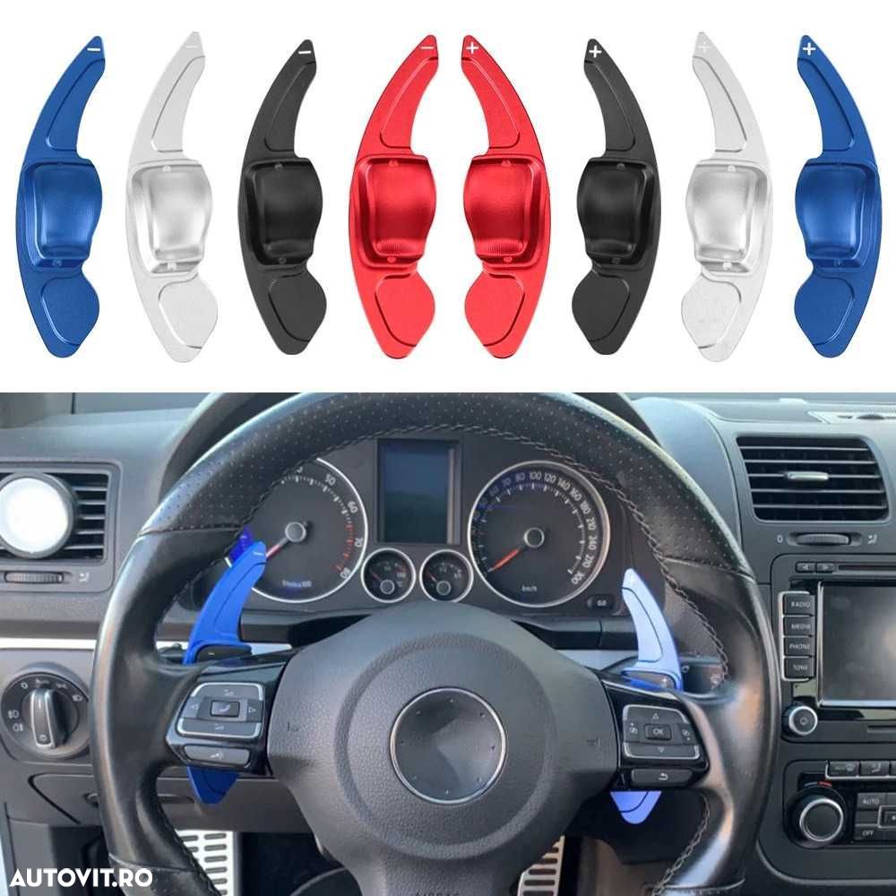 Extensii Padele Volan VW Golf Jetta Passat Scirocco EOS Polo,Seat Leon - 1